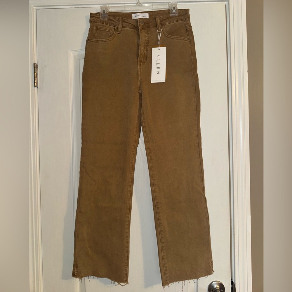 Risen Women's Straight Leg Pants in Brown